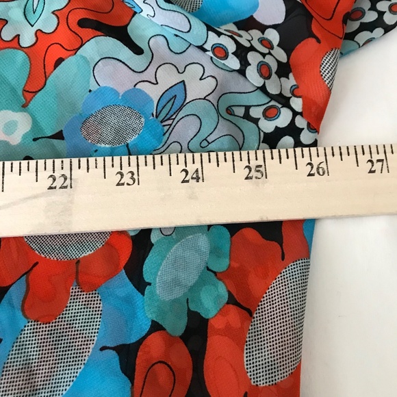 LULAROE Floral Kimono Open Front Cardigan Semi Sheer Coverup Shirley Size Medium - Picture 14 of 16